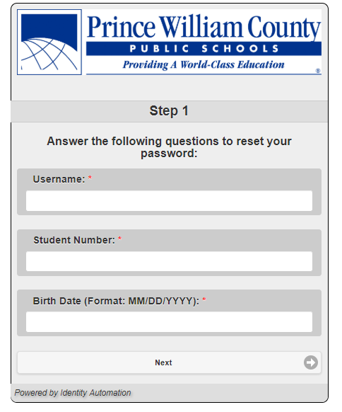 Password Reset